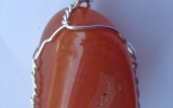 Carnelian agate pendant