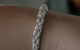 925 Silver Medium Byzantine Bracelet 24,4 g